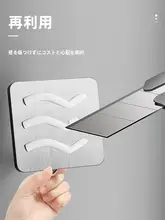 耐荷重ステンレス製フック【穴あけ不要・粘着式・バスルーム・キッチン用】