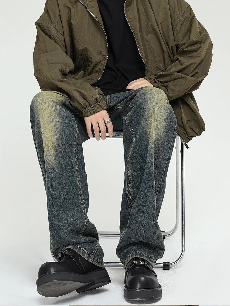 春服 メンズ | ルーズフィット ストレートジーンズ アメリカンレトロスタイルの定義と実用性