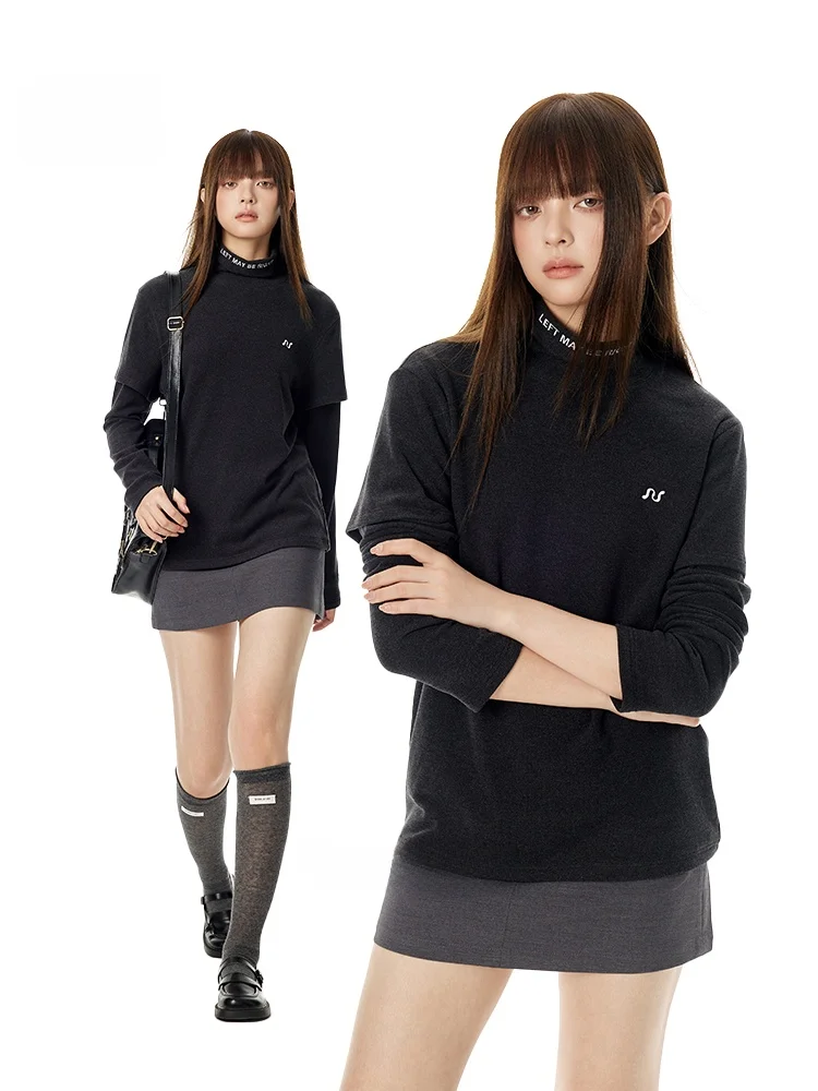 ハイネック長袖Tシャツ：重ね着向けロングTの実用性とデザイ ン特性