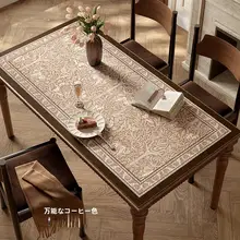 テーブルマット テーブルクロス レザー 長方形 ヴィンテージ風 上品 防油 お手入れ簡単