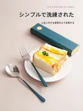 持ち運びに便利な箸とスプーンの三点セット【学生・旅行用・家庭用】（セットアップ対応）