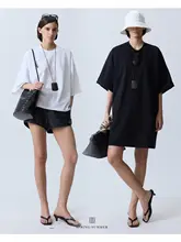 UNICA オーバーサイズTシャツ【落ち感のあるシルク光沢コットン・女性用】