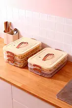 食品グレードの冷凍用餃子保存容器【冷凍＆整理用・キッチン収納】