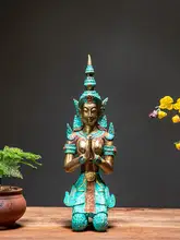美しい東南アジア風の玄関装飾用小物【タイ製・全銅製・禅スタイル】