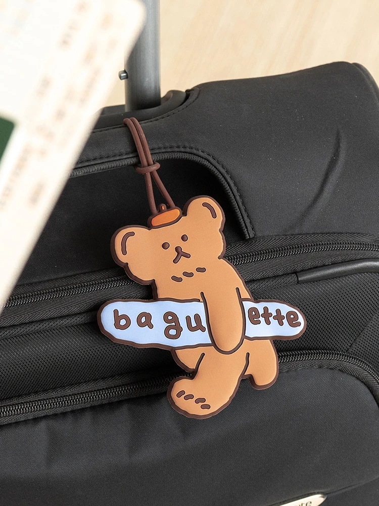 かわいいキャラクターシリコンラゲージタグ：旅行用名前プレートの防紛失機能と実用性