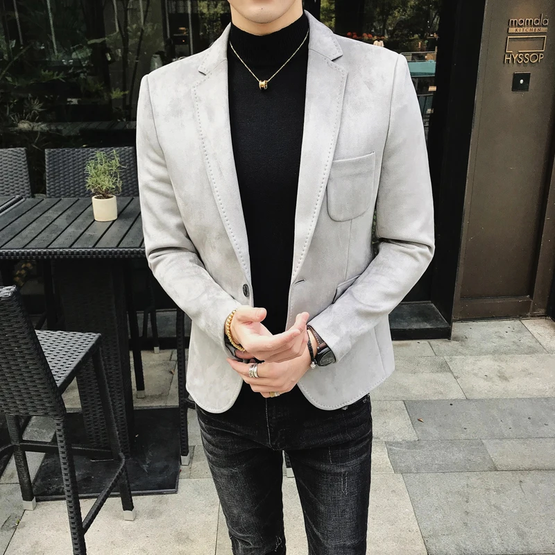 春コーデ40代男性向けのブレザー スエード 使い方とシーン別着こなし