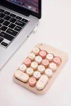 ワイヤレス数字キーボード【ミニサイズ・かわいいデザイン・オフィス用】