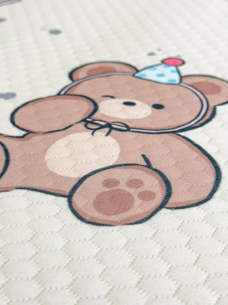 かわいいデザインの厚手マットレス【畳用・カートゥーン】：柔らかさと清涼感を実現する実用性のあるマット