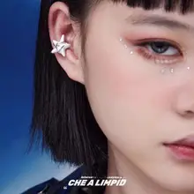 星型デザインのイヤーカフ【ユニークデザイン・ノー打孔】