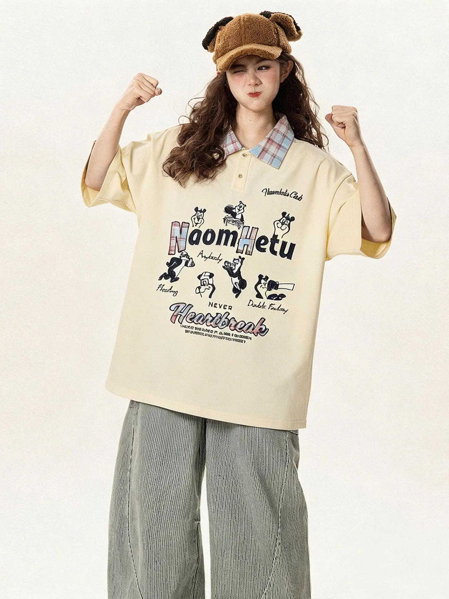 特大サイズ レ  ディース カジュアル アニメプリント 半袖Tシャツ：甜美風デザインの高機能通勤・日常着用ガイド