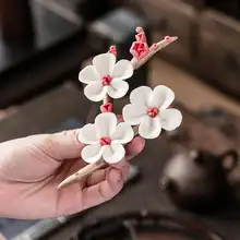 手作りの玉兰花の香りを楽しむ茶卓装飾【ミニペンスタンド・おしゃれな飾り】