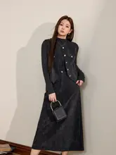 高級感あふれるマタニティベスト【体型カバー・タイトフィット・春用】（セットアップ対応）