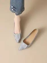 秋季用 中ヒール レディースポインテッドトゥシューズ【高級感ある国風デザイン】