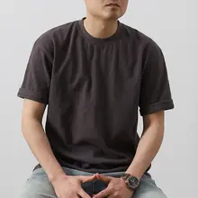 アメリカンヴィンテージ風 バンブーコットン Tシャツ【短袖・ユニセックス・シンプル無地】