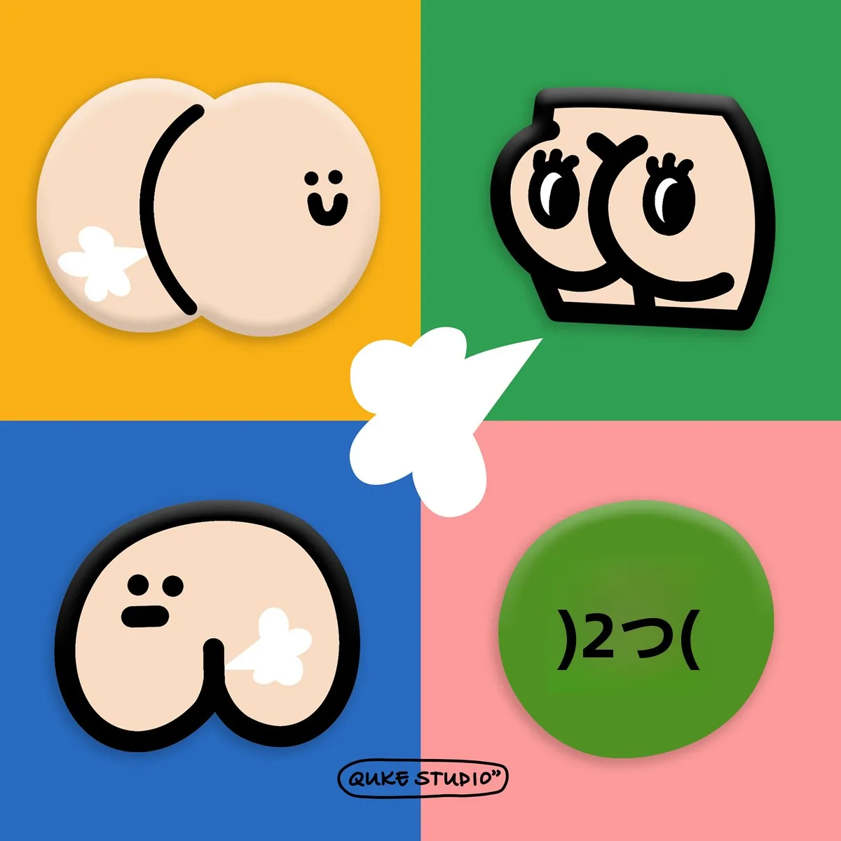 オリジナルデザインのスマホスタンド用アクリルシール：伸縮気泡と面白いデザインで自由な設置が可能