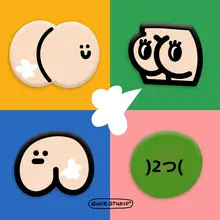 オリジナルデザインのスマホスタンド用アクリルシール【伸縮気泡・面白いデザイン】