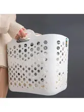 おしゃれな大容量の洗濯カゴ【家用・収納バスケット・複数用途】