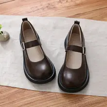 メリージェーン レディース ビッグトゥ 浅履き 厚底 ウェッジヒール ワンストラップ ヴィンテージ 春 パンプス