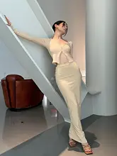 セクシーな杏色タイトスカート【夏用・フィット感・女性用】