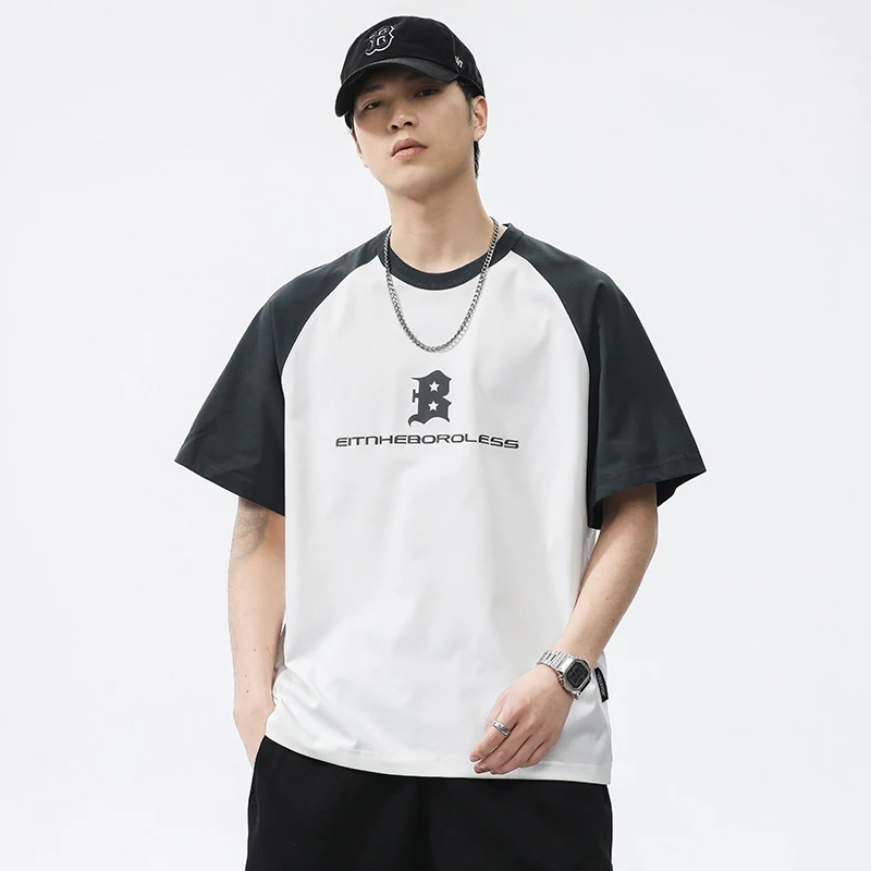 アメリカンスタイルのビッグシルエット半袖Tシャツ【極上の柔らかさ・ラグランスリーブ・クルーネック】