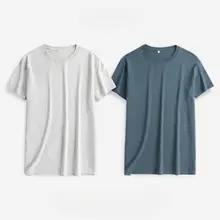 春夏用 コットン製 ゆったりした白の半袖Tシャツ【メンズ・スポーツ・着心地抜群】