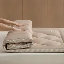 LUOLAI 加厚羊毛ベッドマット【抗菌・ダニ防止・家庭用・寝室用】