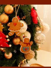 クリスマスライト スノーマン・トナカイ・ジンジャーブレッドマンのフェルトボール装飾【ハンドメイド・冬季用】