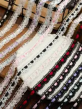 黒白リボンのカラフルサテンリボンフリル【極上の柔らかさ・手づくり服装用】