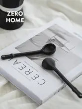 ZERO HOME 陶器製デザートスプーン【シンプル・おしゃれ・コーヒー用・混ぜる用】