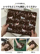かわいい小馬デザインのハードマウスパッド【ポータブル・オフィス用・汚れに強い】