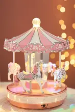 クリスマスの回転木馬音楽ボックス【ギフトにも最適】