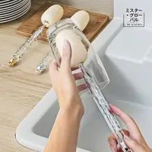 二合一カップブラシ【軽奢家用・スポンジヘッド・ロングハンドル・クリーニング】