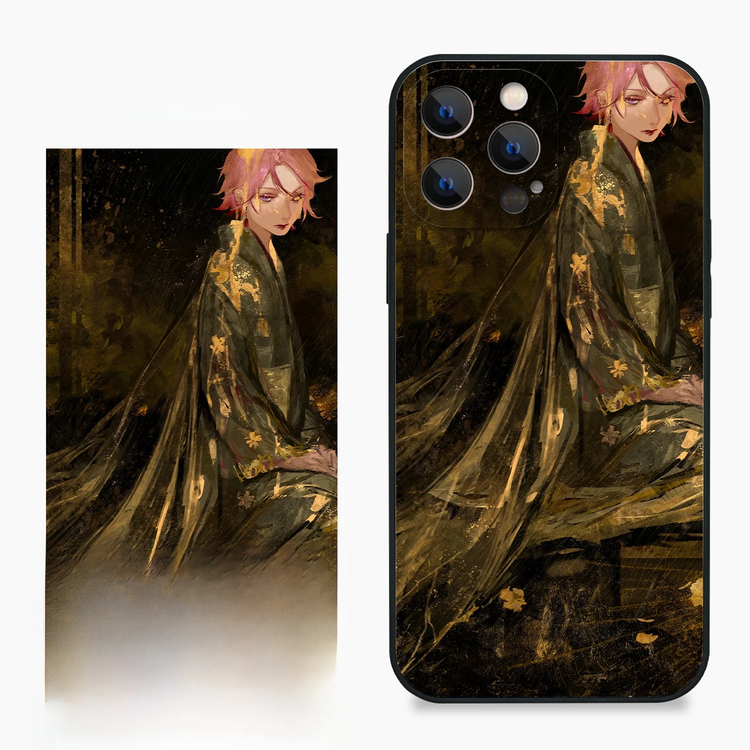 イラストレーターとのコラボデザインスマホケース：多機種対応の高品質ガラス保護壳