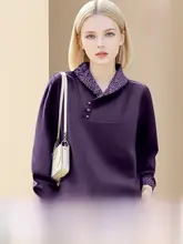 デザイン性のある軽やかな国風パーカー【女性用・ゆったりとしたシルエット・シンプル】