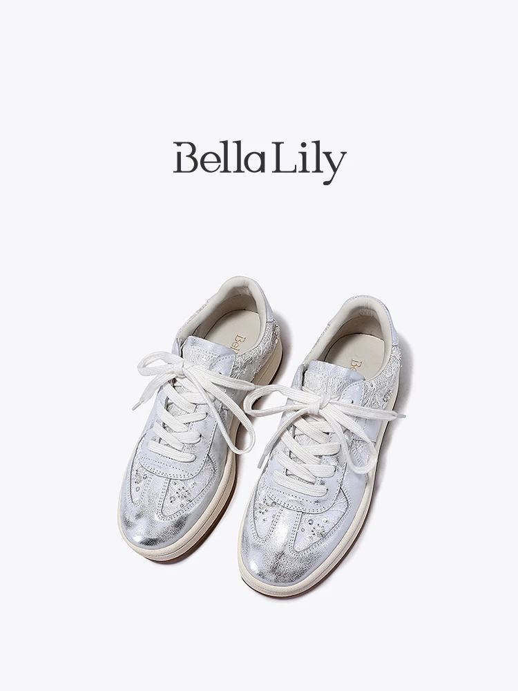 レースアップスニーカー レディース：Bella Lilyの軽量調整型カジュアルモデルが提供する歩きやすさとフィット感