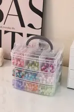 クリスタルビーズ収納ボックス【DIY用・蓋付き・アクセサリー用】
