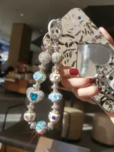 豪華な携帯電話ストラップ【ビンテージデザイン・民族風・ハンドメイドビーズ・  装飾用ブレスレット・短め腕時計用】