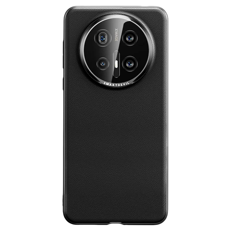 SmartDevil 高級感ある素皮製スマートフォンケース【Huawei Mate70pro対応・超薄型・防摔・全包囲レンズカバー】