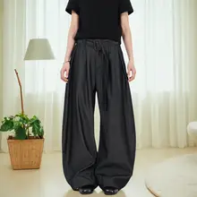 美式レトロデザインの弯刀パンツ【ユニセックス・フィット】（セットアップ対応）