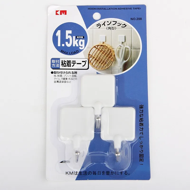 シンプルデザインの壁掛け粘着フック：粘着性と耐荷重を兼ね備えた実用性の検証