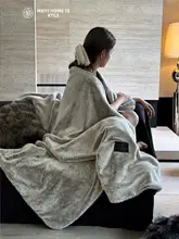 高級ふわふわファー毛布【冬用・厚手・牛乳のような柔らかさ・デザイン】