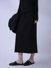 クラシックなゴムウエストの半身スカート【カジュアル・多用途】