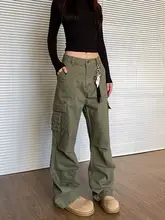 apocket アメリカンスタイル ヴィンテージ 多ポケット ワークパンツ【女性用・ルーズフィット・ストレートレッグ】