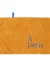 シンプルデザインの掛けるタイプのハンドタオル【文字刺繍・極上の柔らかさ・子供用】