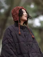 手編みのフラワーハット【古蘭木・デザイン帽子・オシャレ】