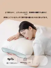 首をサポートする低反発枕【快適な睡眠用・家庭用・男女兼用】（セットアップ対応）