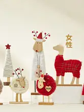 クリエイティブなトナカイとサンタのクリスマスツリー飾り