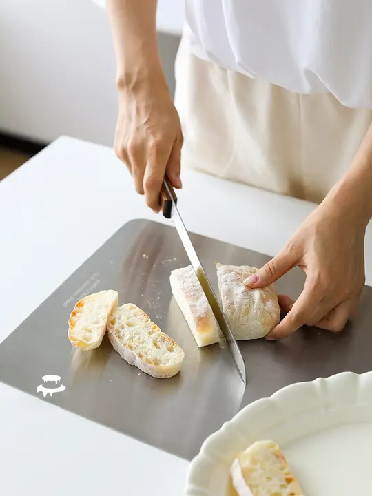 食品級304ステンレス製まな板【キッチン用品・調理用・焼き菓子用】
