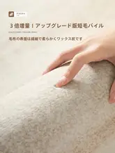 落ち着いた侘寂デザインのラグ【冬用・厚手フランネル・リビング・寝室用】