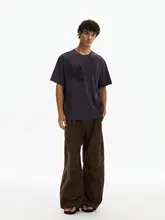 半袖Tシャツ メンズ アメリカンスタイル ストリート ぼかし染め ヴィンテージ加工 オフィスカジュアル カジュアル ペア 夏 「ISIETS」